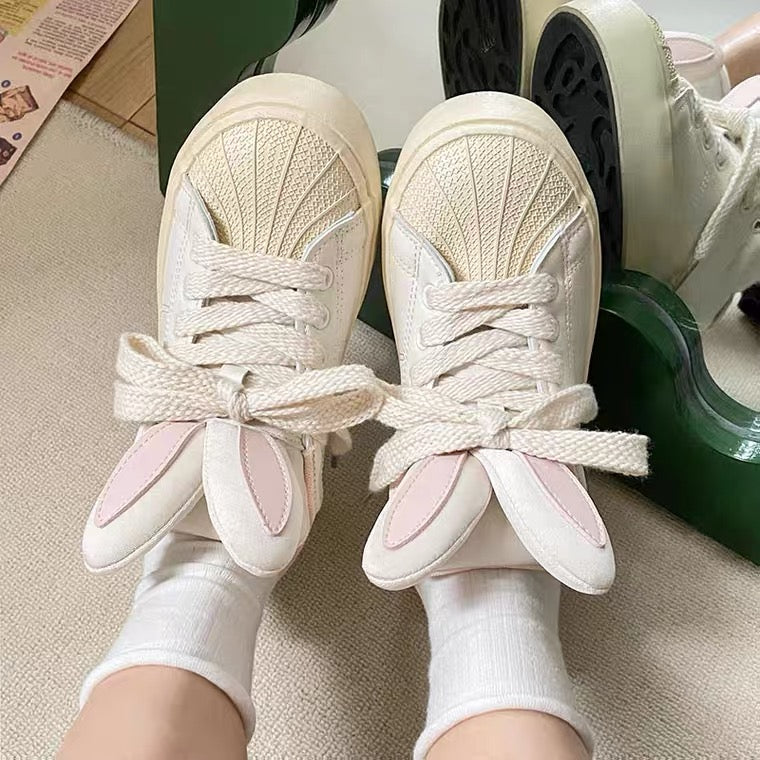 Pink rabbit white shoes   HA1477