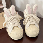 Pink rabbit white shoes   HA1477