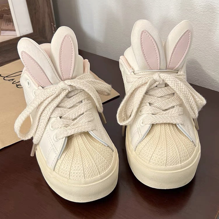 Pink rabbit white shoes   HA1477
