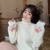 Cartoon embroidery soft girl sweater  HA1491