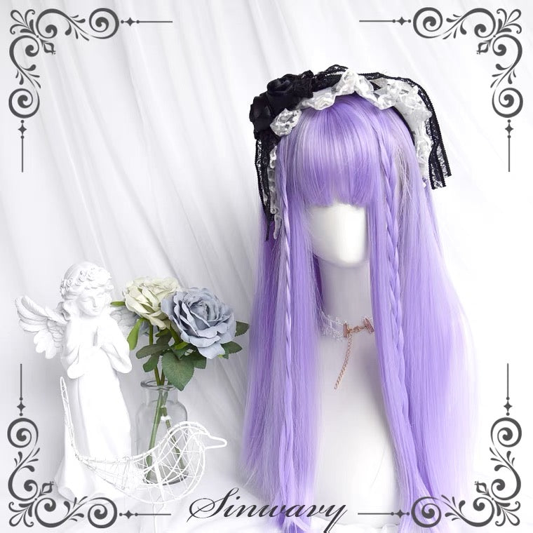 Taro Purple Smooth Long Straight Hair HA0247