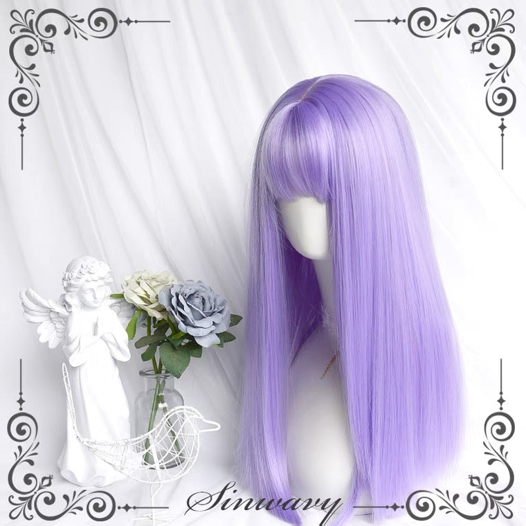 Taro Purple Smooth Long Straight Hair HA0247