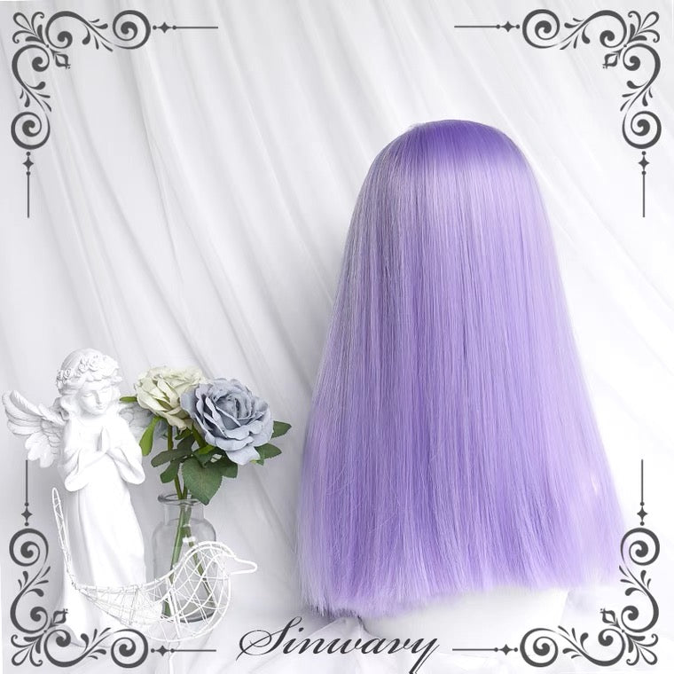 Taro Purple Smooth Long Straight Hair HA0247