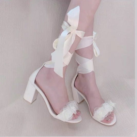 Fairy Cross Strap High Heel Sandals  HA0819