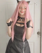 Pink long straight hair HA0055
