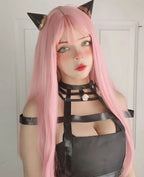 Pink long straight hair HA0055