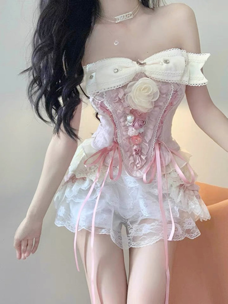 Corset lace suit HA0983