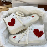Love high top canvas shoes   HA1645