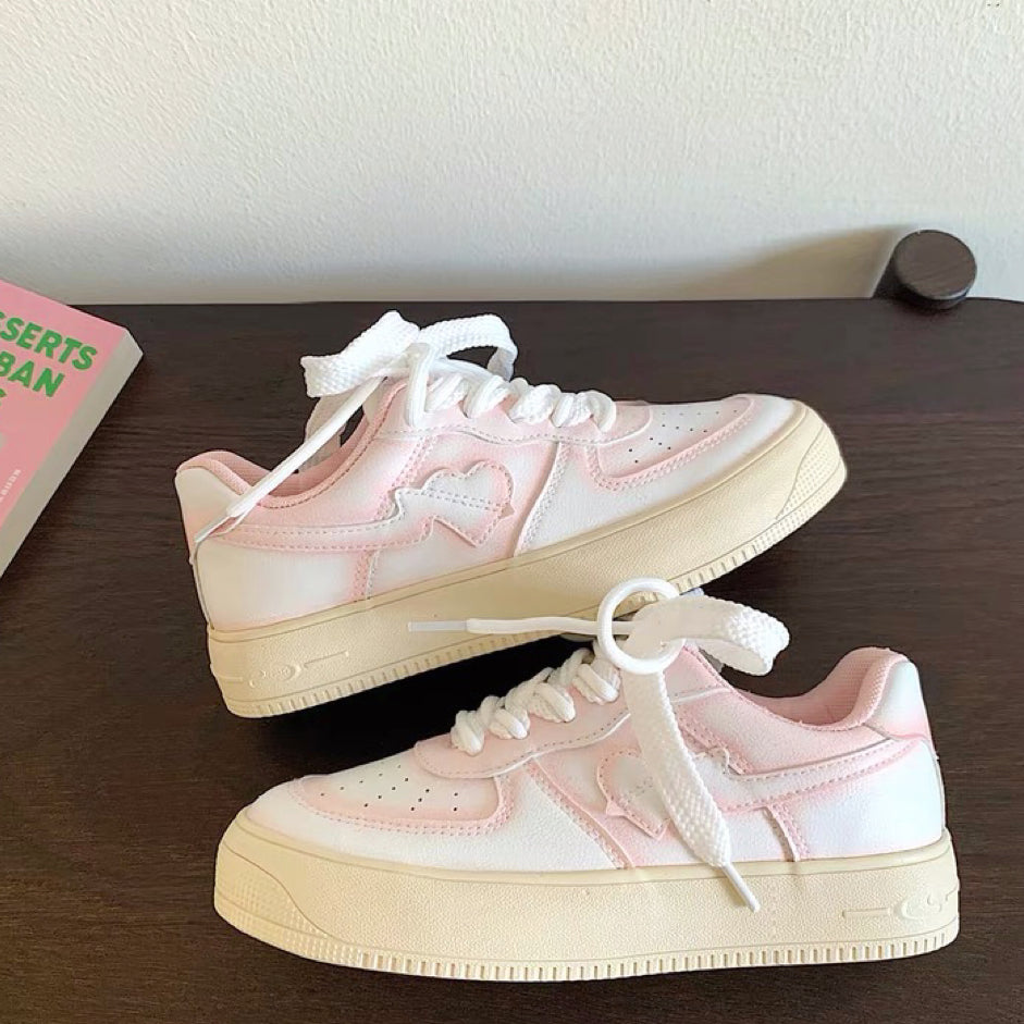 All match platform white shoes  HA1636