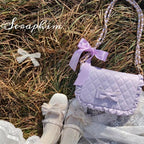 Rhombus Solid Color Chain Shoulder Bag  HA1659