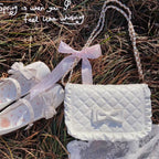 Rhombus Solid Color Chain Shoulder Bag  HA1659
