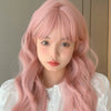 Pink curly wig  HA1661