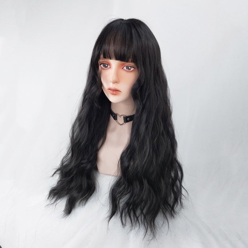 natural lolita black wool roll  HA0144