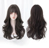 Daily bangs and long curly hair   HA0145
