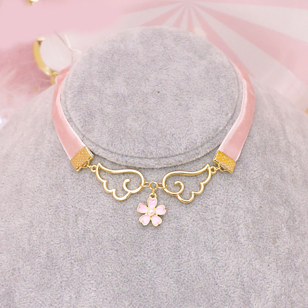 Girl Sakura Wing Choker Necklace  HA1523
