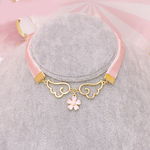 Girl Sakura Wing Choker Necklace  HA1523