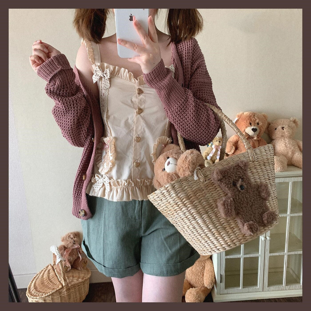 Cute Bow Knot Camisole   HA1564