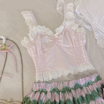 Cute Lace Camisole Top   HA1328