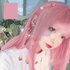 Pink Color Gradient Long Hair  HA0258
