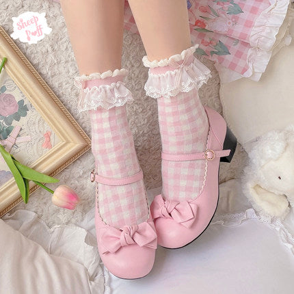 Cute girly mid tube cotton socks    HA0498