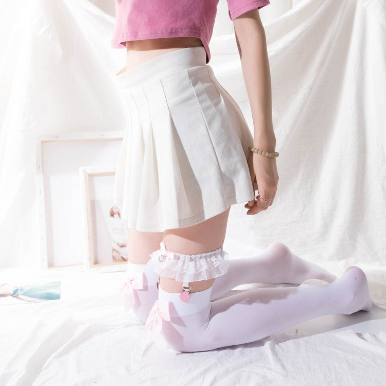 Cute bow high stockings   HA1429