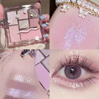 Transparent seven-color eyeshadow palette   HA1283