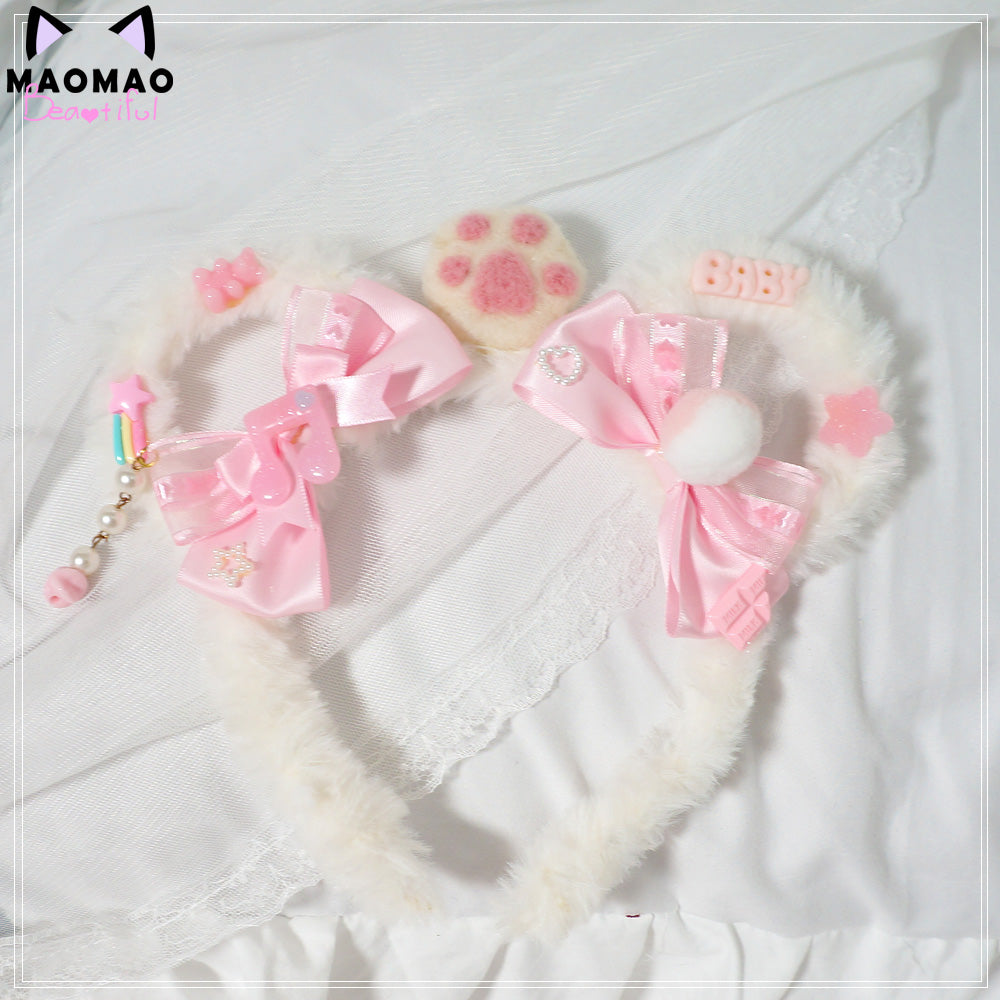 Plush Bear Ear Headband    HA0494