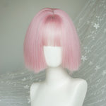 Pink cos universal bob wig   HA1545