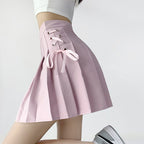 American style high waist pleated skirt  HA0521