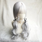 Silver Big Wavy Long Curly Hair   HA0681