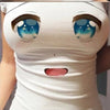 Big eyes t-shirt 3d tight top    HA0529