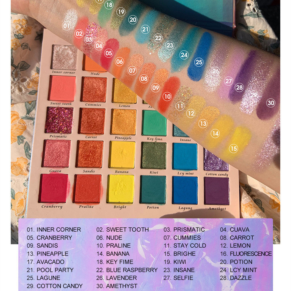 Rainbow 30 Color Eyeshadow Palette   HA0265