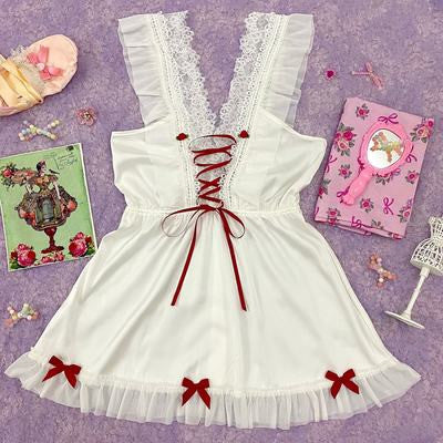 Chunyu Burgundy Strap Dress    HA0511