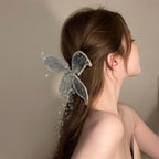 Elf Ear Bridal Crystal Barrette   HA1596