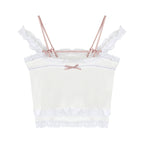 Bow Knot White Camisole  HA0626