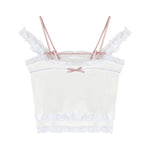 Bow Knot White Camisole  HA0626