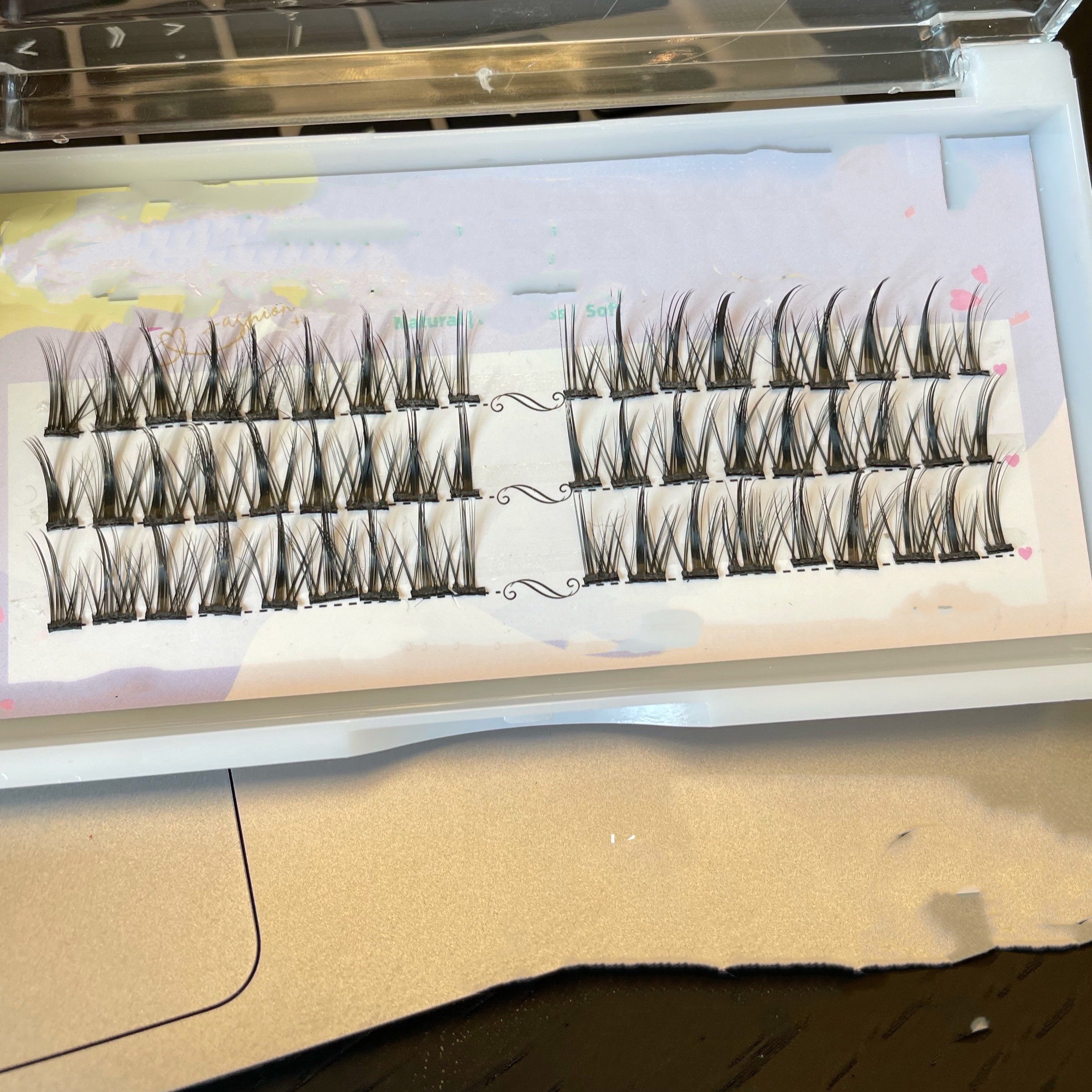 Mink Hair Segmented Little Devil False Eyelashes    HA0651