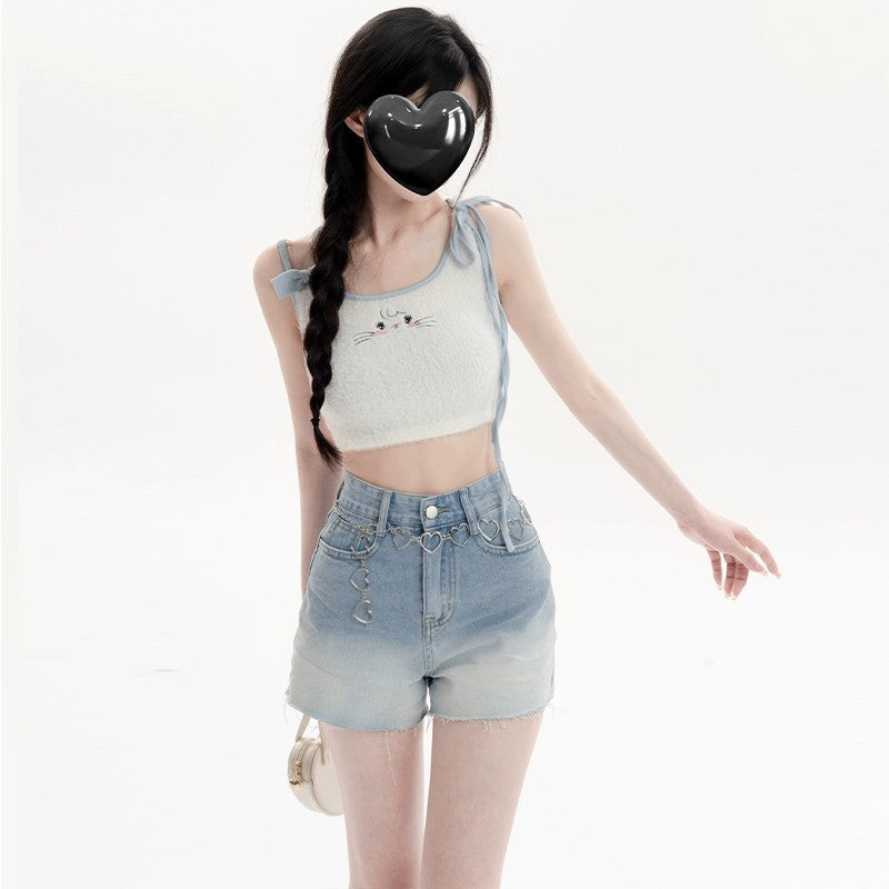 Cute Pink Bunny Vest   HA1724