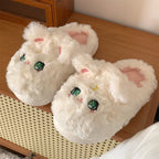 Girl Heart Cat Cotton Slippers   HA1344