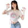 Sweetheart cat print T-shirt   HA0550