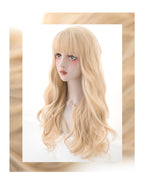 Long curly hair with natural bangs  HA0285
