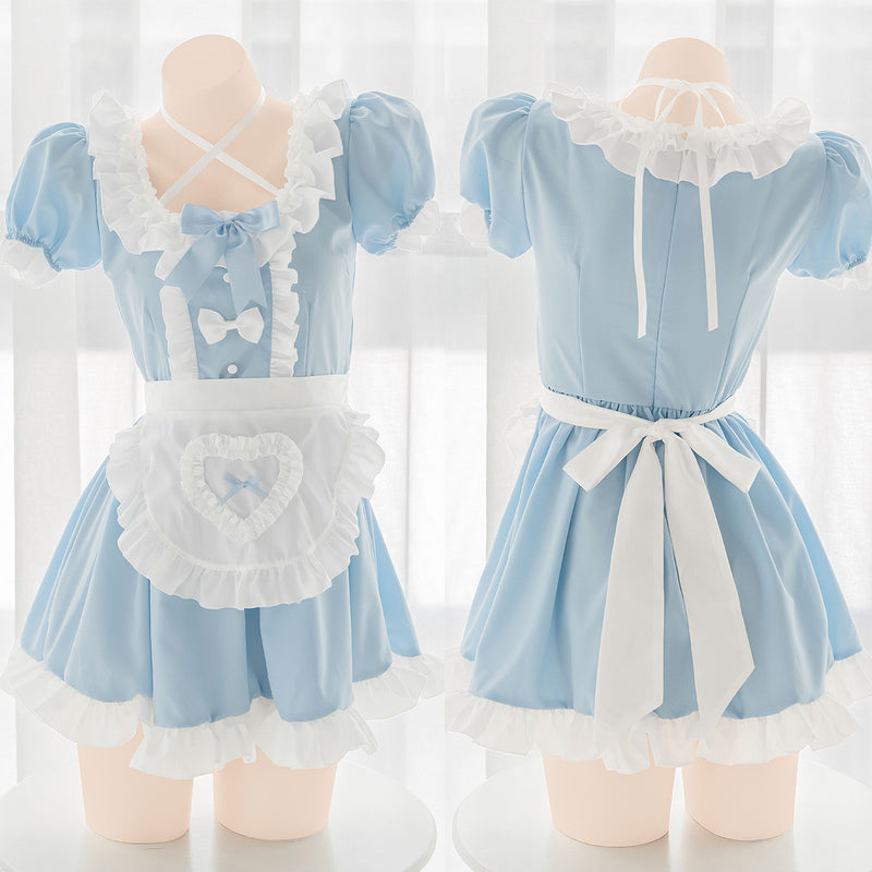 Aqua Blue Sugar Heart Cute Dress Uniform   HA0860