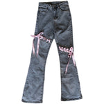 Flared slit jeans HA1507