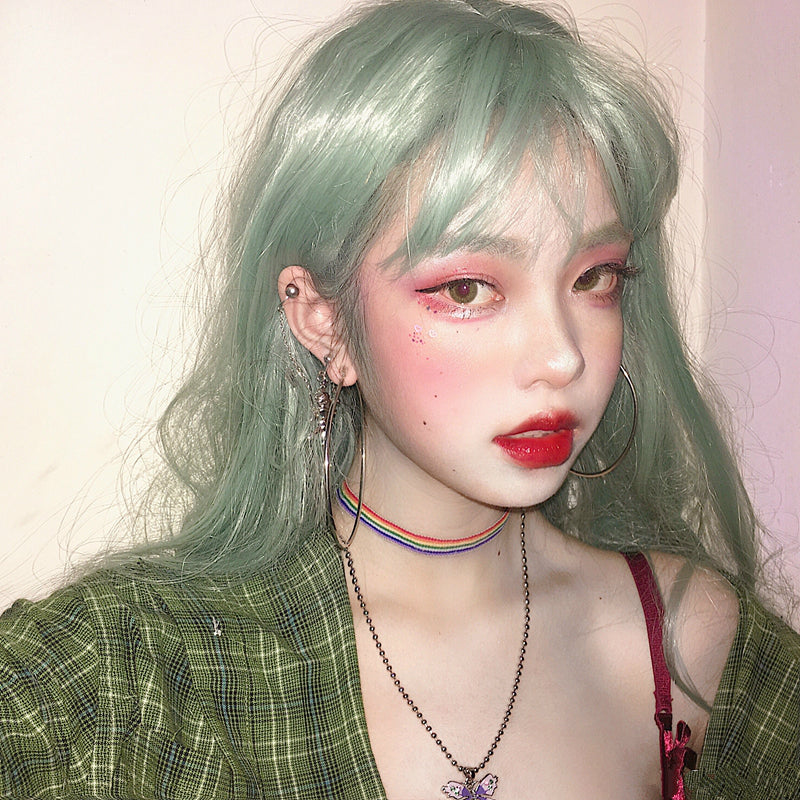 Pink long straight hair HA0055