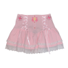 Sweet Embroidered Bow Double Skirt  HA1263