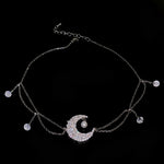 Diamond Moon Clavicle Chain   HA1722