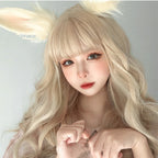 Long curly hair with natural bangs  HA0285