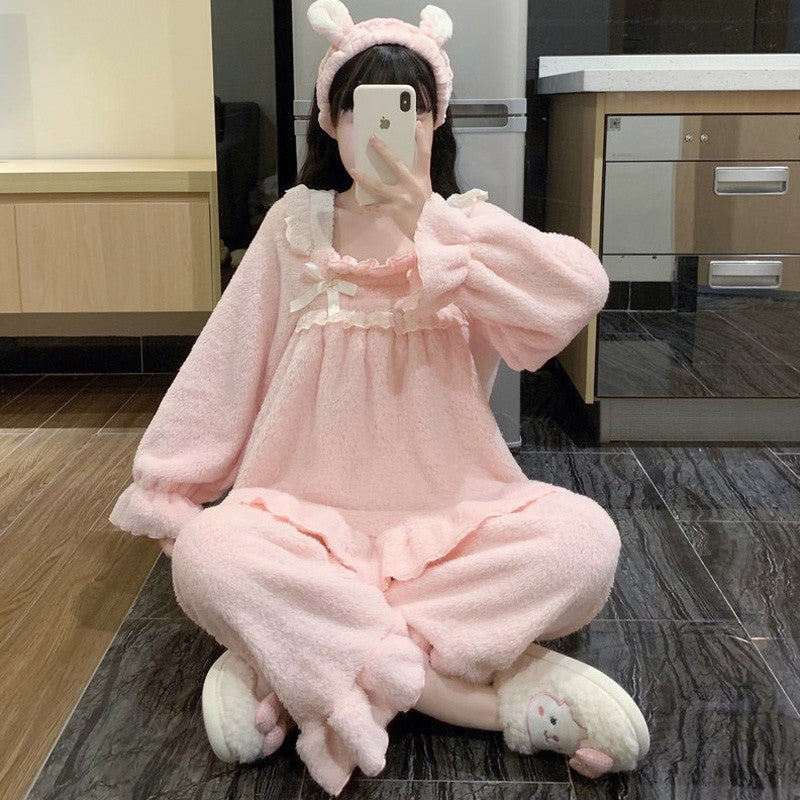 Coral fleece thick home clothes   HA1515