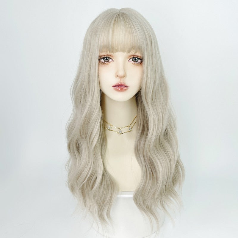 Platinum light long curly hair   HA1695