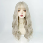 Platinum light long curly hair   HA1695